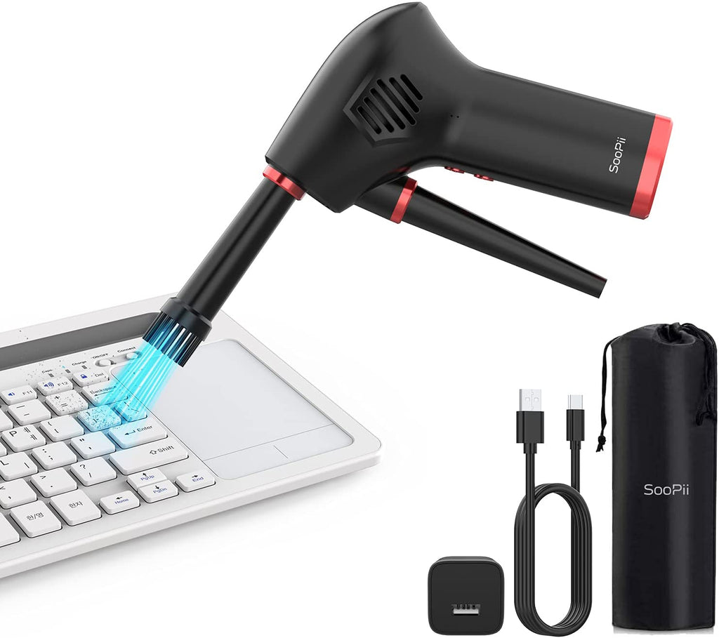 SooPii Cordless Air Duster for Computer Cleaning