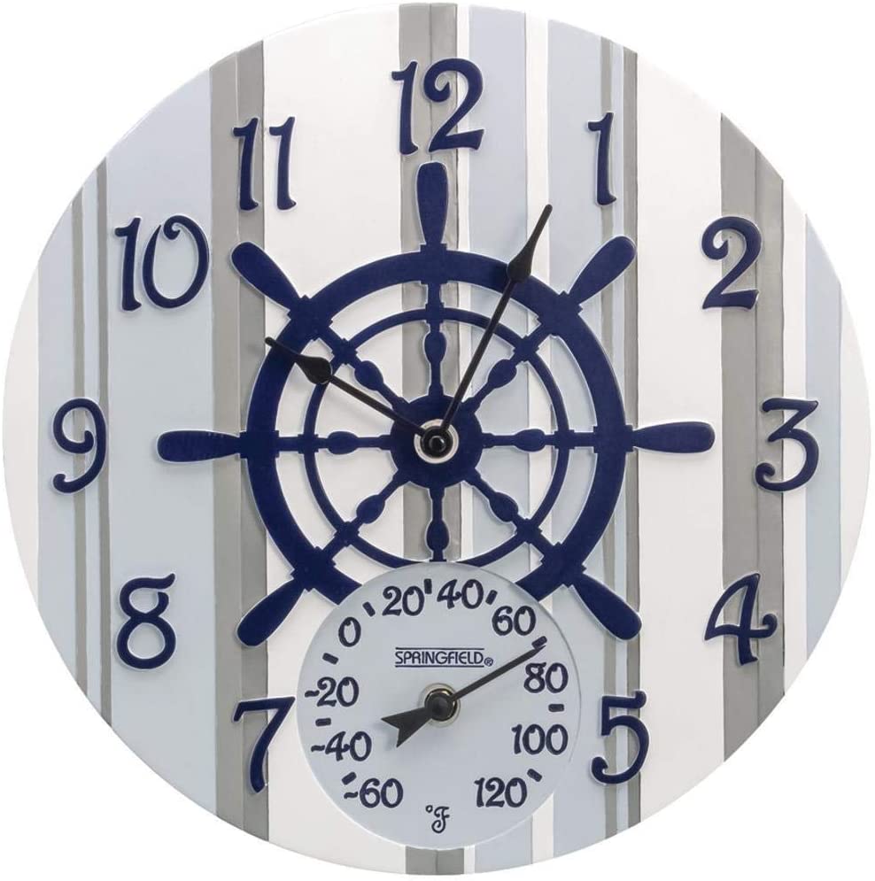 Springfield 92668 RA46492 14&ampquot Poly Resin Clock