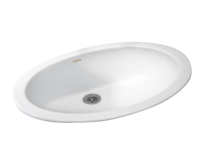 Cera Oval Wash Basins Snow White S2030104