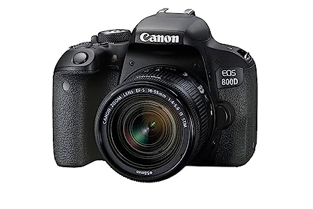 Used Canon EOS 800D 24.2MP Digital SLR Camera + EF-S 18-55 mm is STM Lens
