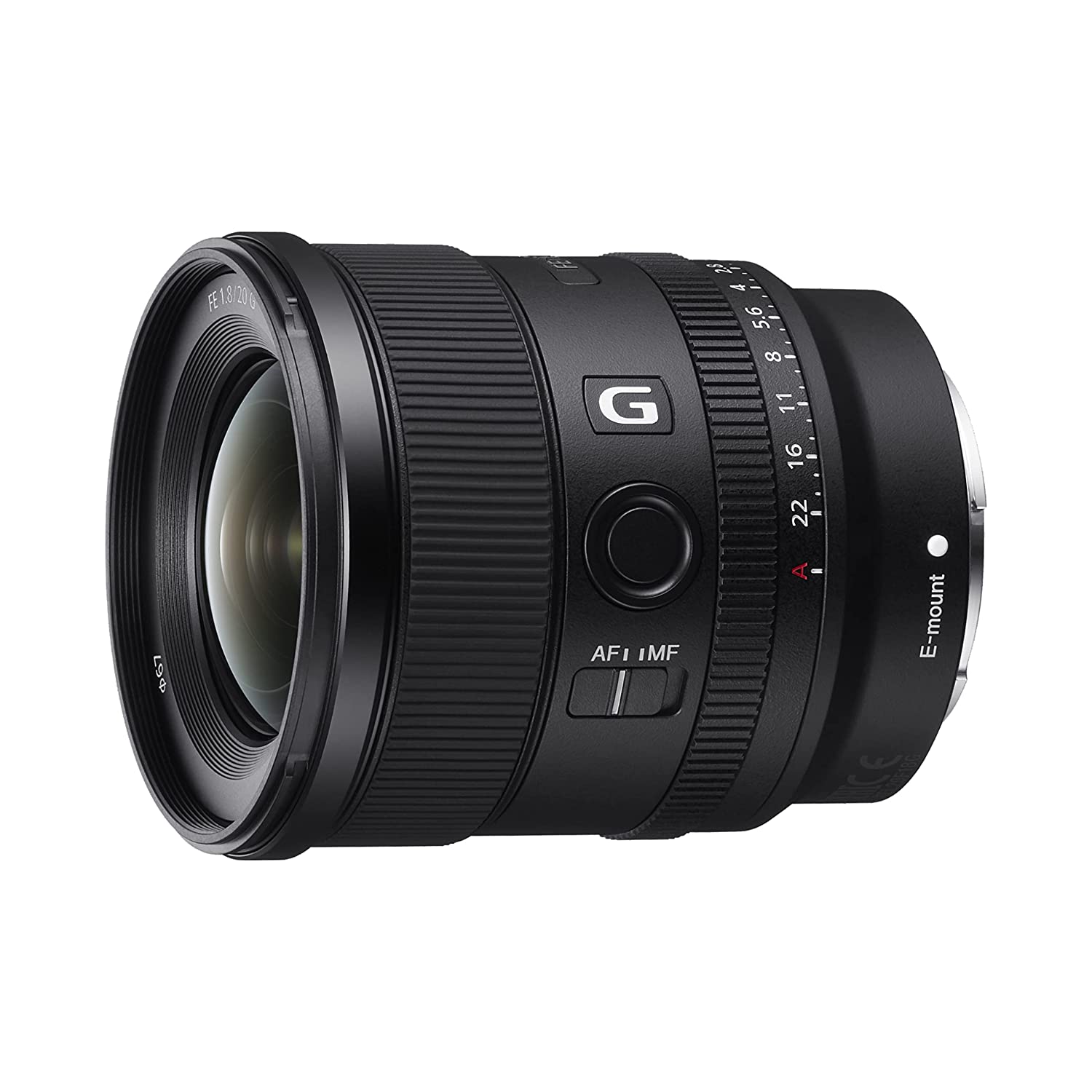Sony E 20mm f/1.8 G Lens SEL20F18G Lens Black