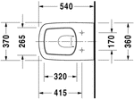 Load image into Gallery viewer, Duravit DuraStyle Toilet wall mounted 253609
