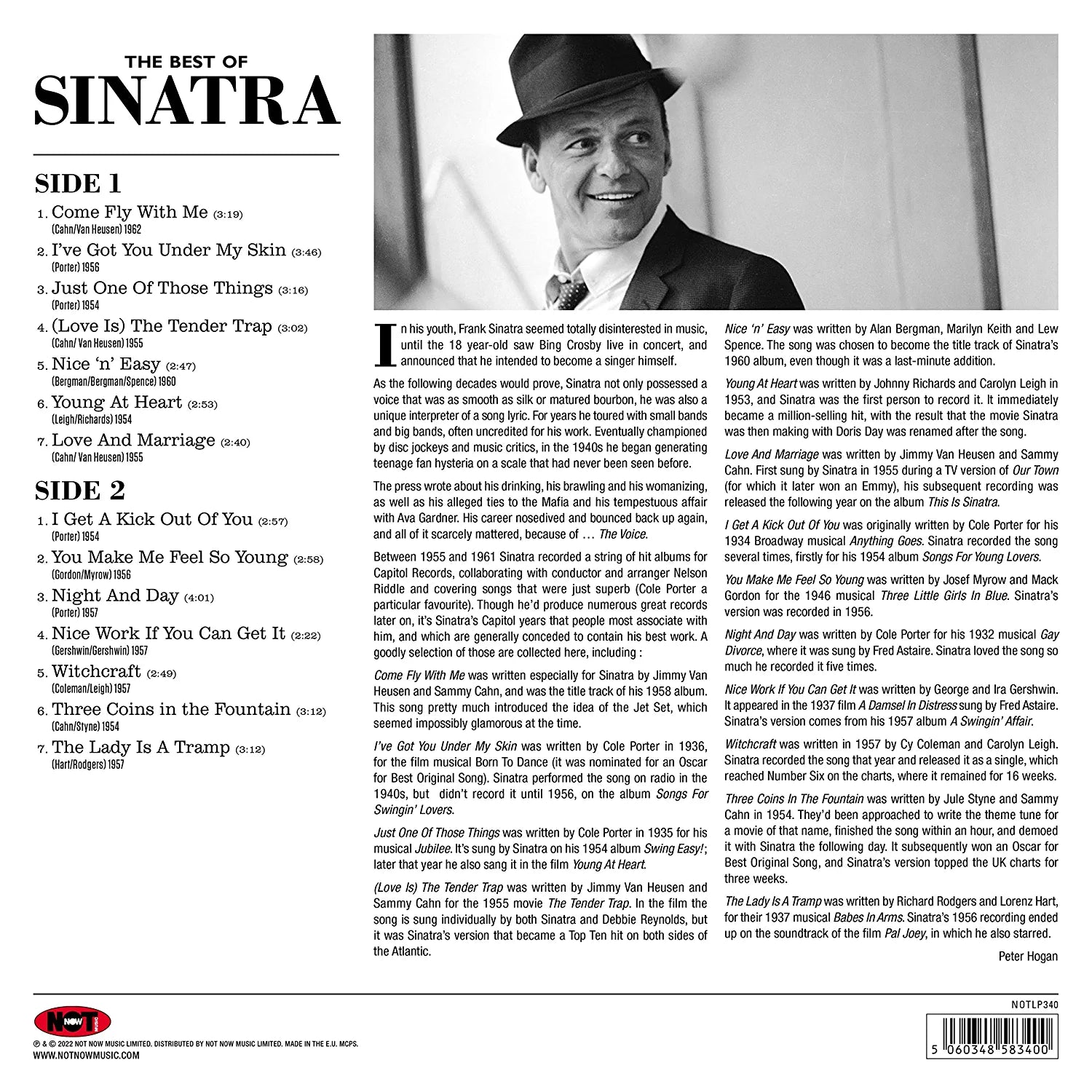 फ़्रैंक सिनात्रा द बेस्ट ऑफ़ सिनात्रा रंगीन एल.पी