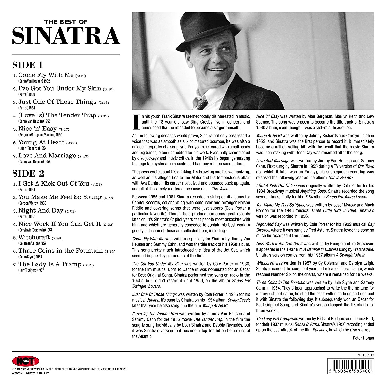 Frank Sinatra The Best Of Sinatra Coloured Lp