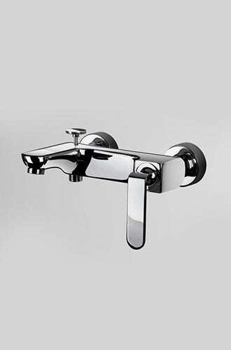 Queo Single Lever Bath & Shower Mixer for Exposed Fittings - Alla Moda
