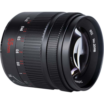 माइक्रो थर्ड्स ब्लैक के लिए 7आर्टिसन फोटोइलेक्ट्रिक 55mm F1.4 मार्क II लेंस