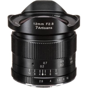 7Artisans 12mm F2.8 for Panasonic Olympus Mft Mount Aps C Black