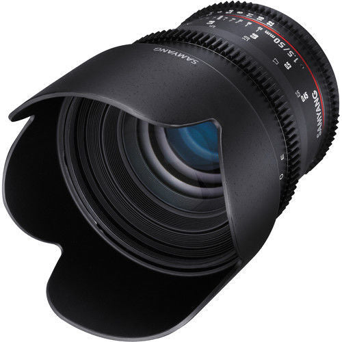 Nikon F के लिए सैम्यांग सिने 50mm T1.5 Vdslr लेंस