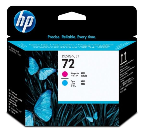 HP 72 Magenta / Cyan Printhead For use in selected HP printers