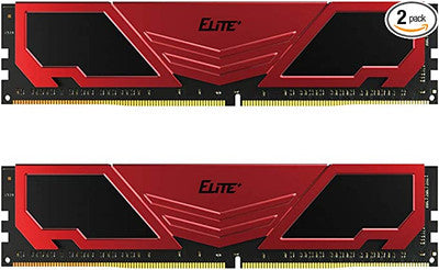 TEAMGROUP Elite Plus DDR4 64GB Kit (2 x 32GB) 3200MHz PC4-25600 CL22 Unbuffered Non