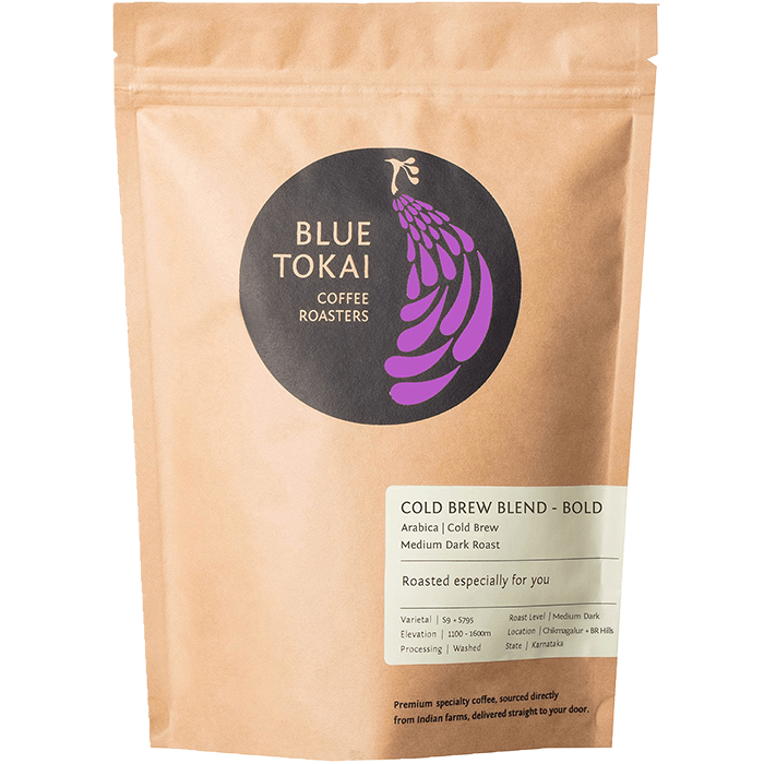 Blue Tokai Coffee Roasters Cold Crew Blend Bold Medium Dark Coffee 250 g
