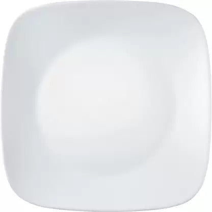 Corelle White 22.9 Cm Square Round Medium Plate 2211 Pack of 6