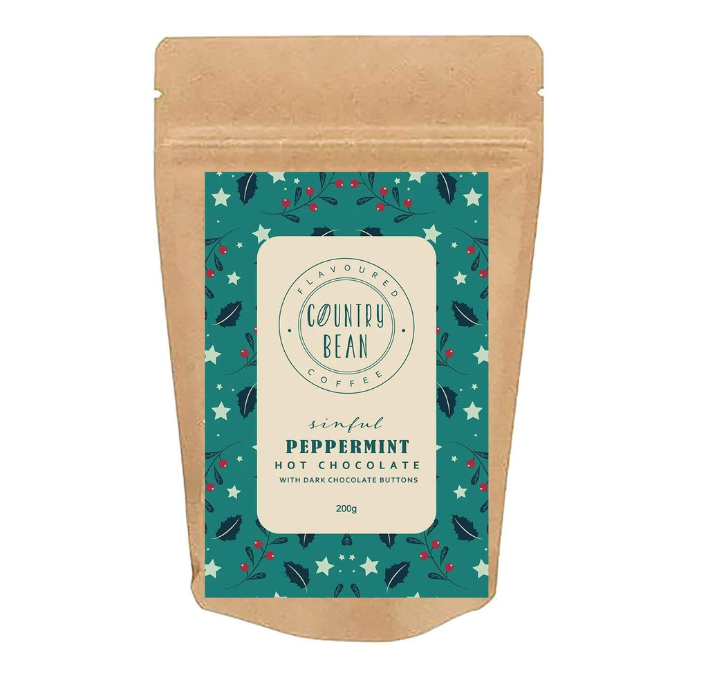 Country Bean Peppermint Hot Chocolate Coffee 200g