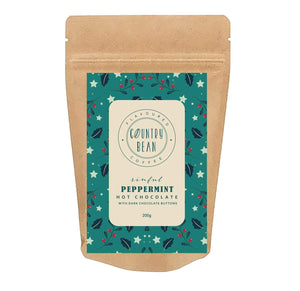 Country Bean Peppermint Hot Chocolate Coffee 200g 
