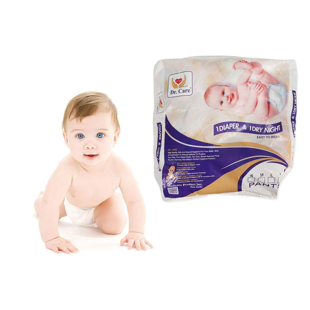 Dr Care Pants Standard 1Diapers & 1Dry Night Small Pack of 2