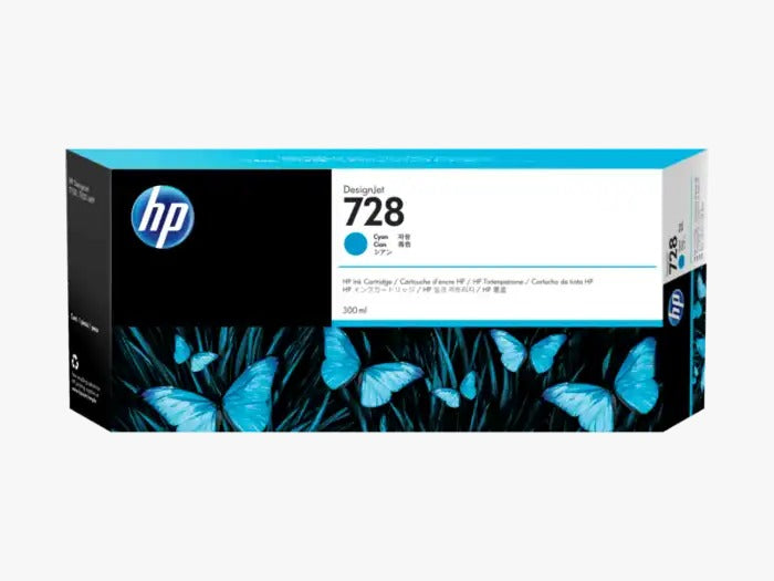 HP 728 300-ml Cyan Ink Cartridge