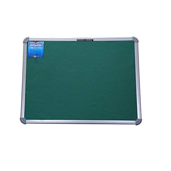 Detec™ Roger & Moris Premium Pin-Up Notice Board (Green, Size : 1.5 feet X 2 feet)