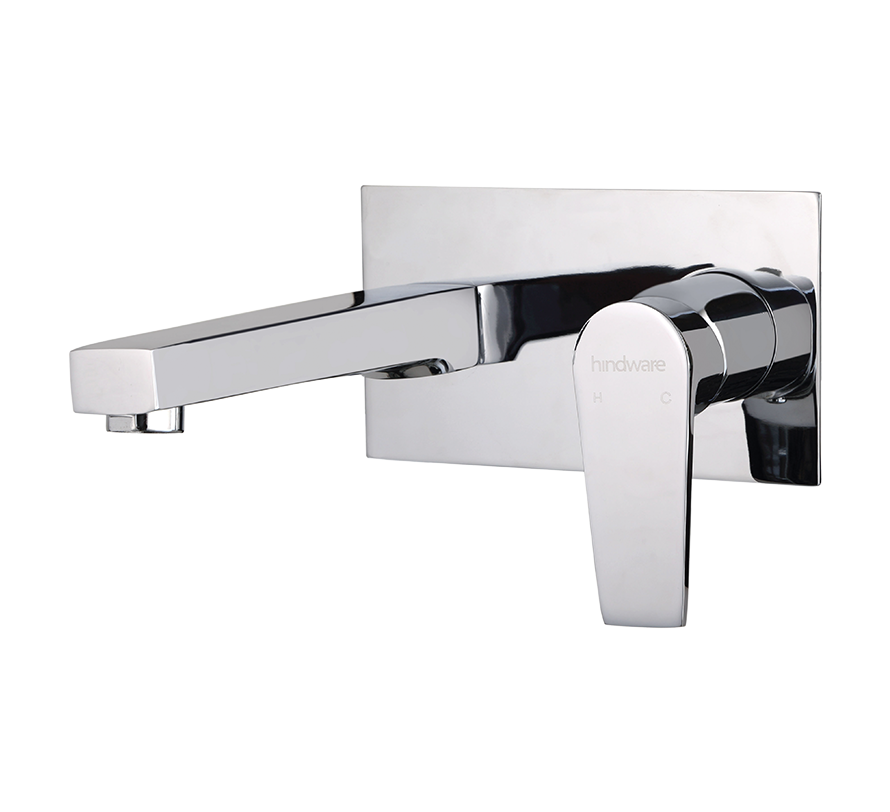 Hindware Element Exposed Part Kit of Single Lever Wall Mounted Basin Mixer with 200 mm Spout (F360017)