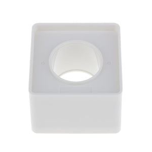 Square Microphone Station Logo White I D Pack of 2