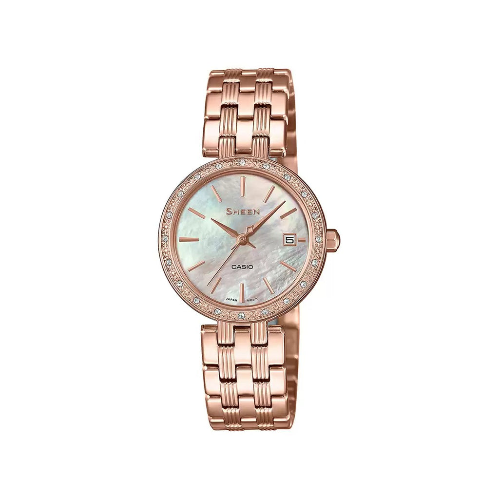 Casio Sheen SHE 4060PG 4AUDF SH225 Pink Gold IP  Women's Watch