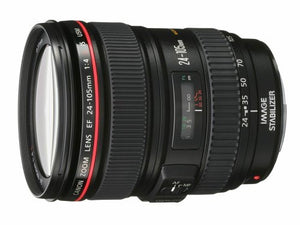 Canon EOS SLR कैमरों के लिए प्रयुक्त Canon EF 24-105mm f/4 L IS USM लेंस