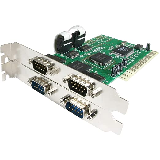 StarTech.com 4-पोर्ट PCI सीरियल कार्ड 16550 UART के साथ - PCI RS232 सीरियल एडाप्टर कार्ड