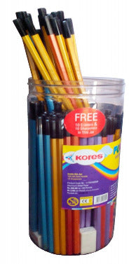 Kores Funcil Hb Dark Lead Pencil 100 Pencil In A Jar