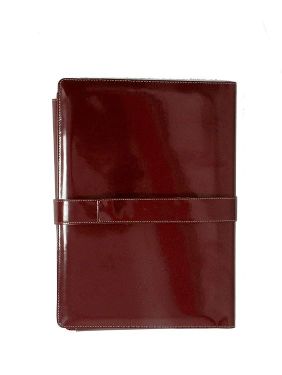 Sukeshcraft Dak File Folder With Belt Patent Cherry