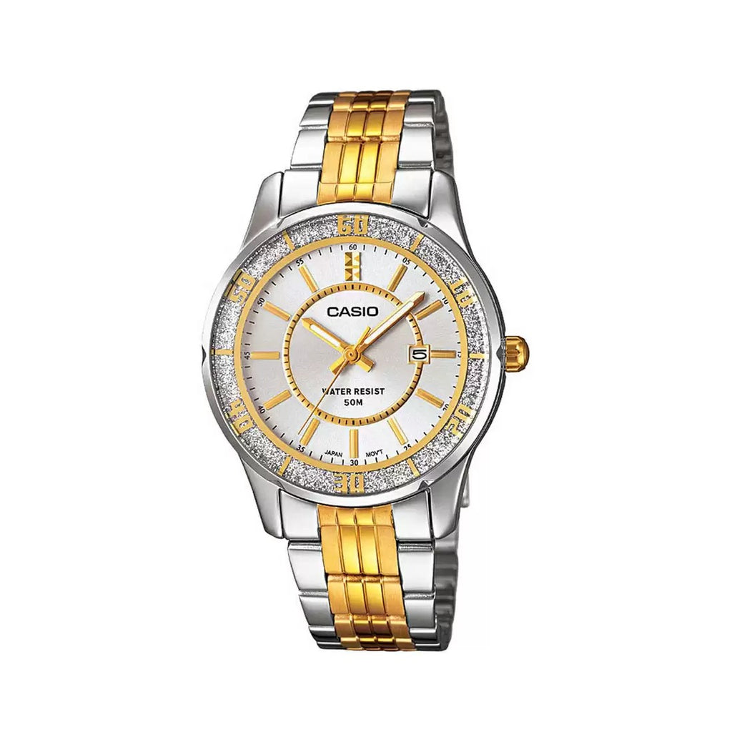 Casio Enticer Ladies LTP 1358SG 7AVDF A898 Two Tone Analog Women's Watch