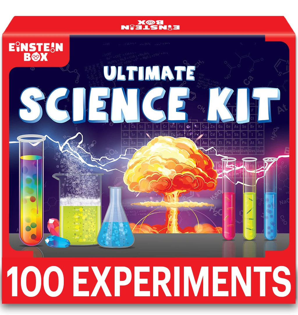 8-12-14 आयु वर्ग के बच्चों के लिए आइंस्टीन बॉक्स विज्ञान प्रयोग किट | एसटीईएम परियोजनाएं | स्टेम खिलौने | 8-12 वर्ष के लड़कों और लड़कियों के लिए उपहार | 8-14 वर्ष के बच्चों के लिए रसायन विज्ञान किट सेट 10 का पैक
