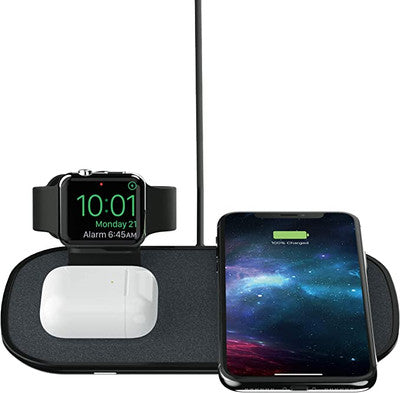 Mophie 3 in 1 Wireless Charge Pad - Qi Wireless 7.5W Charging Pad for Apple iPhone