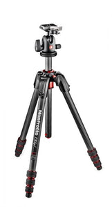Manfrotto 190 Go Carbon Fiber 4 Section Tripod With Head