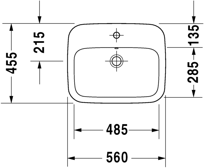 Duravit DuraStyle Vanity basin Model No. :  037456