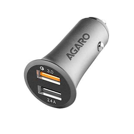 Open Box Unused Agaro 5.4 Amp Dual Port Quick Car Charger Pack of 2