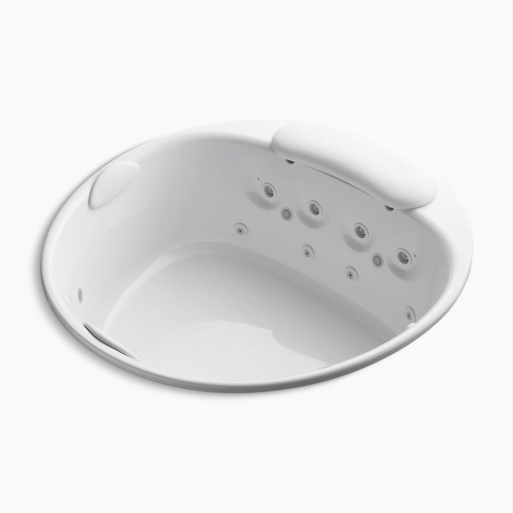 Kohler Riverbath 66 Inch Drop in Whirlpool With Chromatherapy and Heater Without Jet Trim K-1394-H2-0