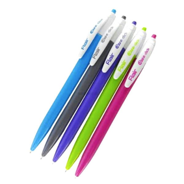 Detec™ फ्लेयर ईज़ी क्लिक बॉल पेन (7 पेन का पैक)