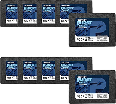 Patriot Burst Elite SATA 3 240GB SSD 2.5 Inch 10 Pack