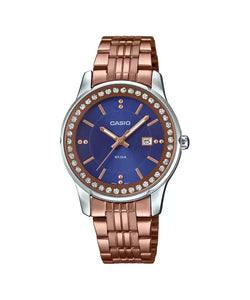 Casio Enticer Ladies LTP 1358R 2AVDF A1587 Rose Gold Analog Women's Watch