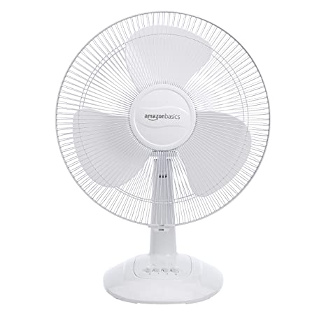 Amazon Basics High Speed Table Fan for Cooling with Automatic Oscillation Pack of 3