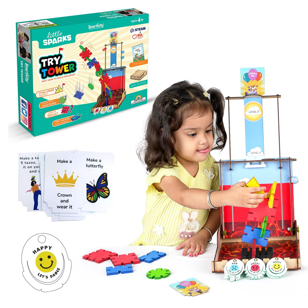 Smartivity EQ Building Kit for Kids 4 to 8 Years | Best for Early Social & Emotional Development Toy for Boys & Girls Age 4-5-6-7 | Educational Activity Game | Made by IIT Delhi Alumni Pack of 10