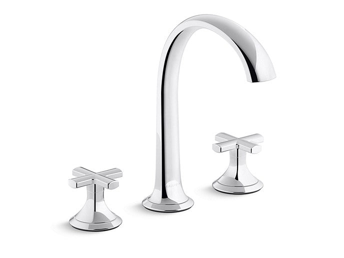 Kohler Sink Faucet Arch Spout Cross Handles Script by Kallista P25007-CR-CP