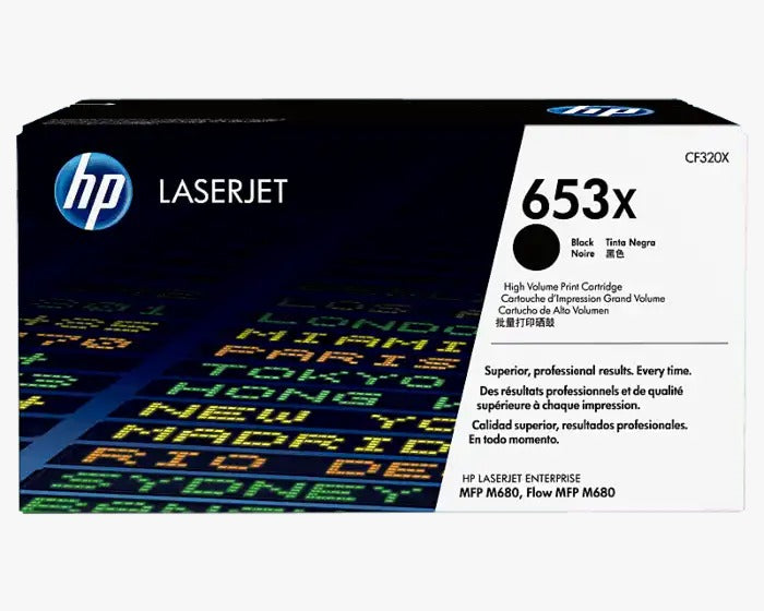 HP 653X ब्लैक हाई यील्ड ओरिजिनल लेजरजेट टोनर कार्ट्रिज