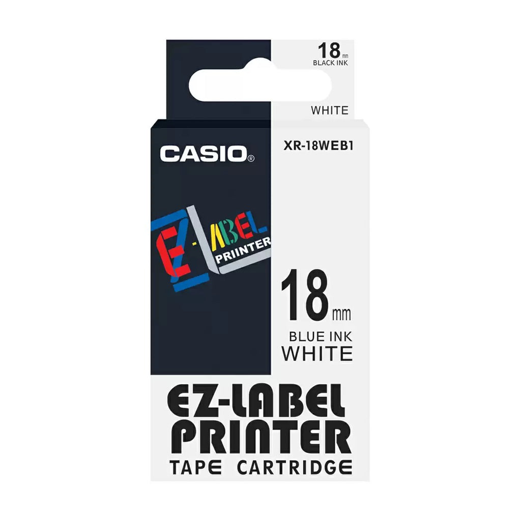 Casio XR 18WEB1 CG72 Color Tape for Asset Labelling