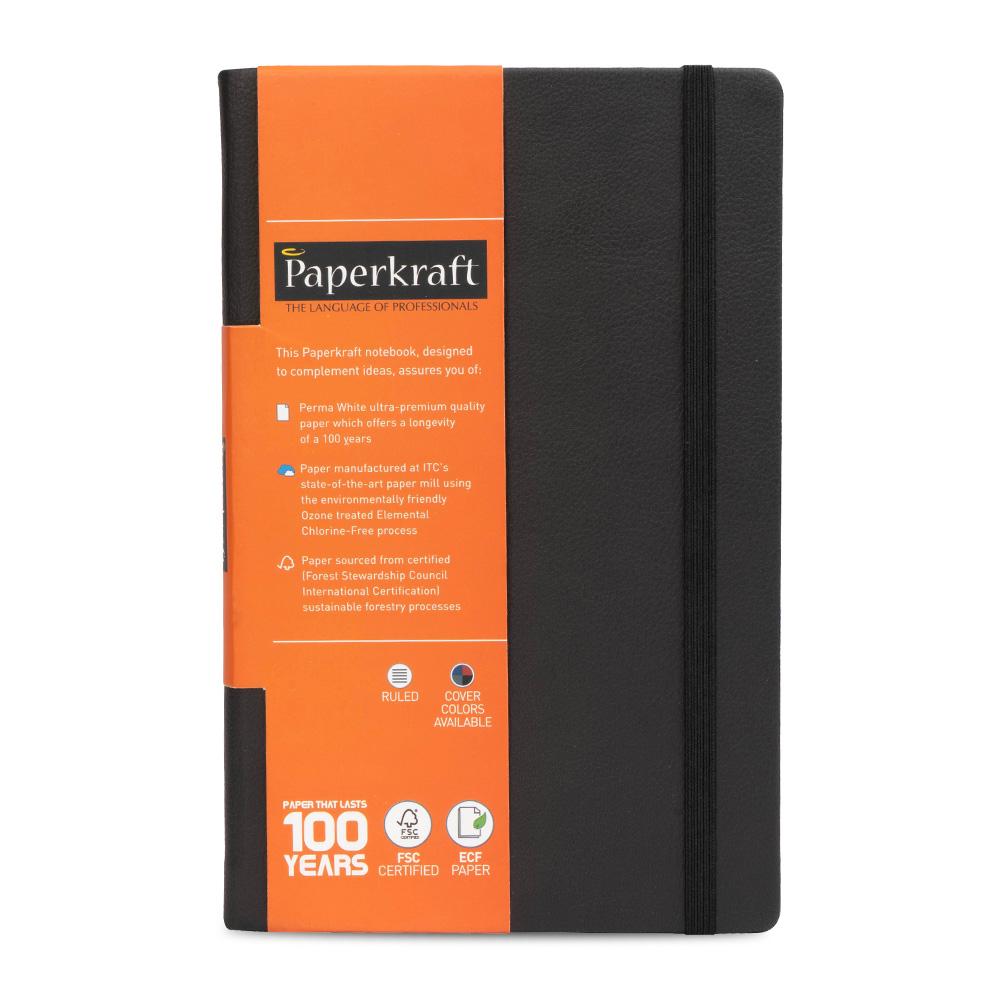 Paperkraft Signature, 21.0 cm x 13.3 cm, 240 pages, Single Line, Grey Cover Hard Bound