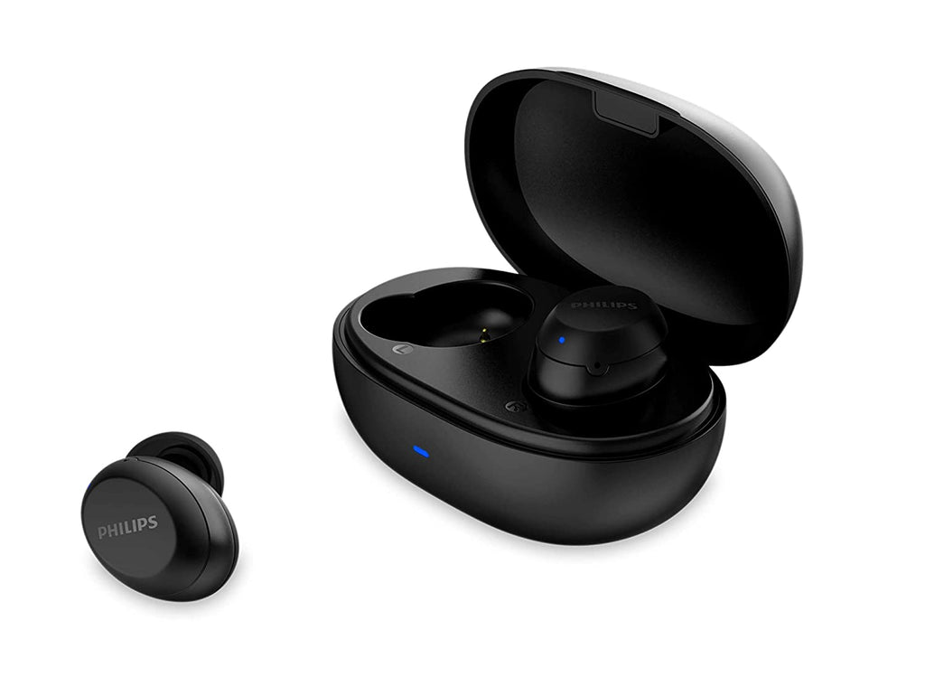 Open Box, Unused Philips TAT1235BK Bluetooth Truly Wireless Earbuds Black