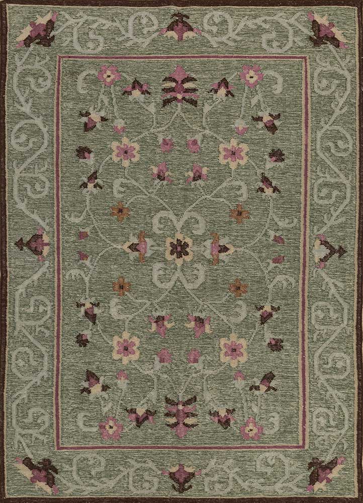Jaipur Rugs Heritage 5'6x7'6 ft Lime Green Color In Wool Material