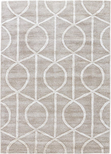 Jaipur Rugs Contour Modern Wool And Viscose Material Hand Tufted Weaving 5x8 ft Ashwood