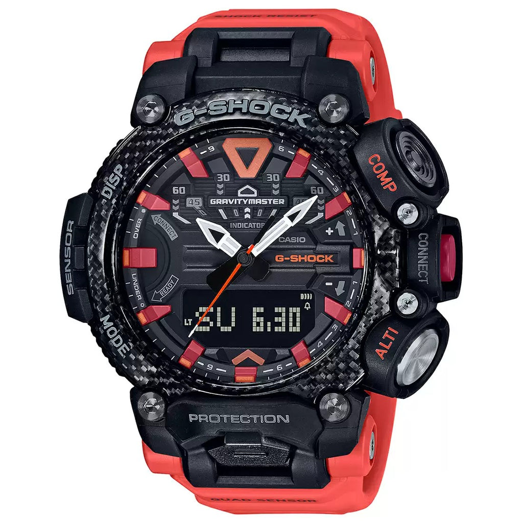 Casio G Shock Analog Digital Orange Dial Men's Watch GR B200 1A9DR