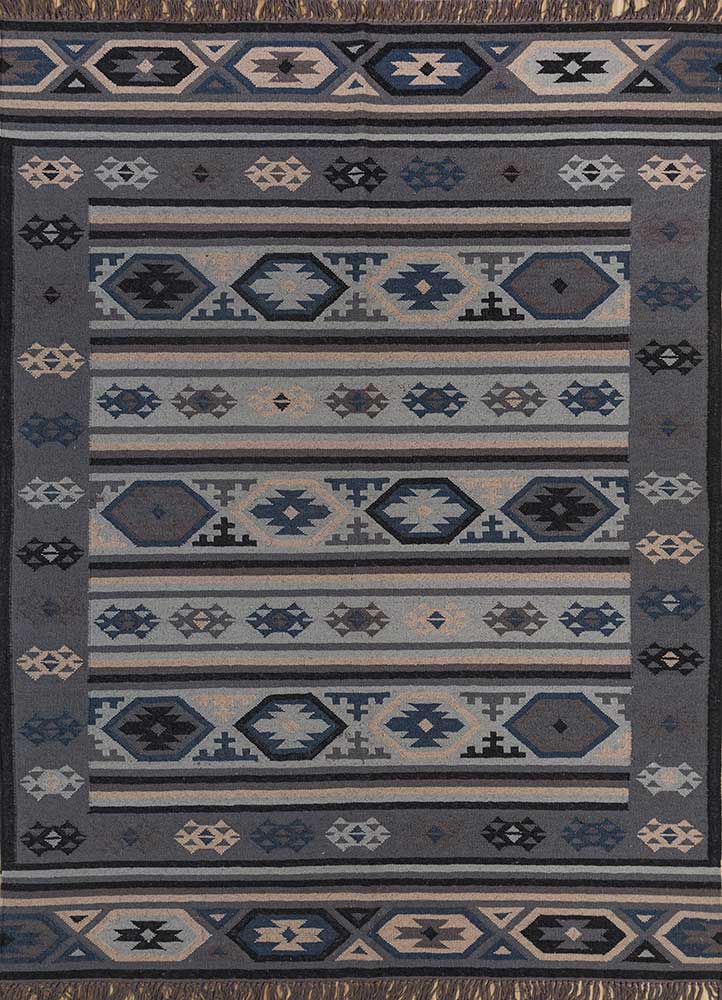 Jaipur Rugs Anatolia Stone Gray Color With Wool Material 5'6x7'6 ft