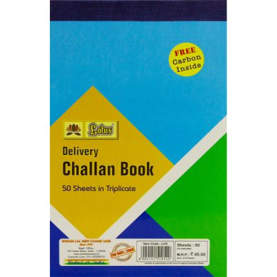Detec™ Lotus Challan Book - Small Size ( Pack of 6 )